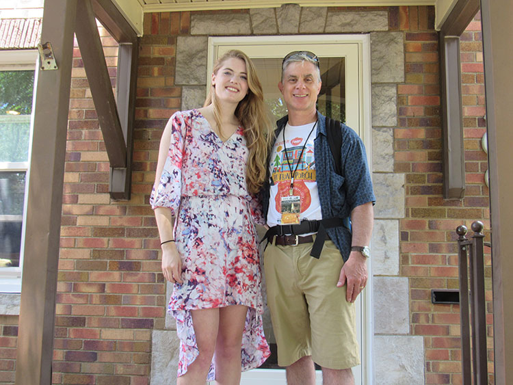 Singer-songwriter Mia Green and The Front Porch founder, Michael Benghiat.