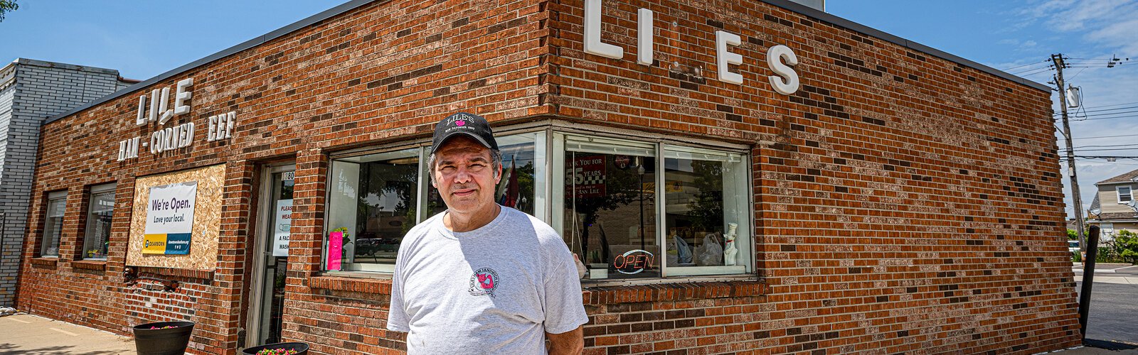Harry Lile, owner of Lile's Sandwich shop in Dearborn. Photo by Doug Coombe.
