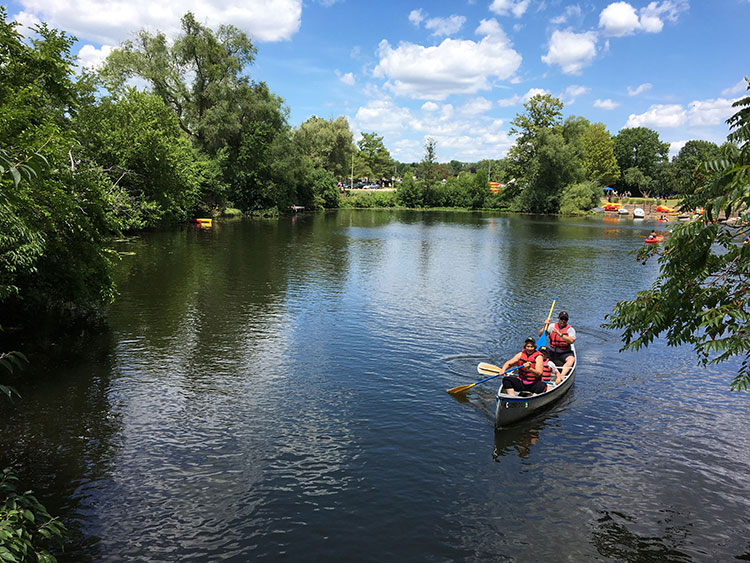 Huron River at Gallup Park in Ann Arbor. Photo courtesy Huron River Watershed Council.