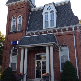 Masonic Lodge, at Grand River and Farmington Rd.