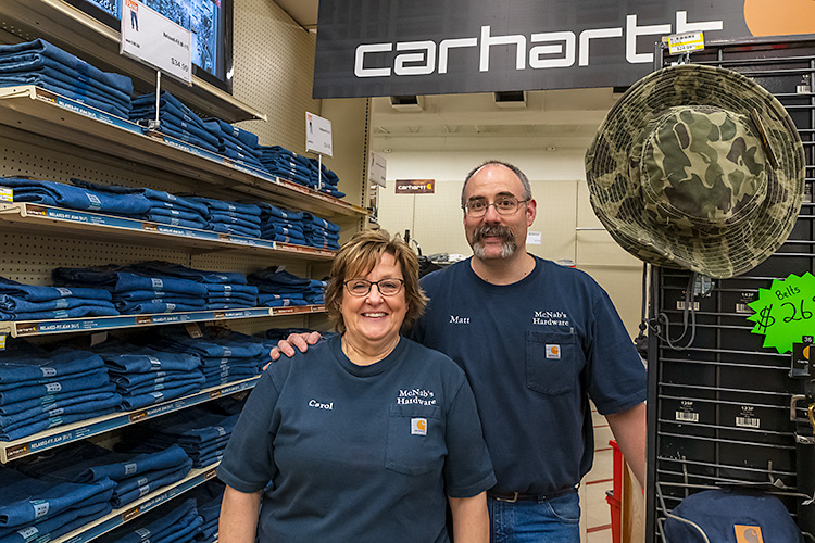 Matt and Caroll Lafferty, McNabs Hardware