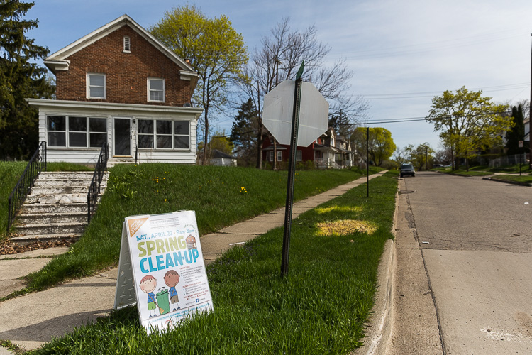 Spring cleaning in GM Modern Housing. Photo by David Lewinski.
