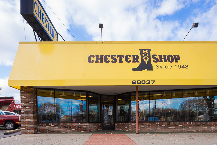 Chester Boot Shop. Photo by David Lewinski.