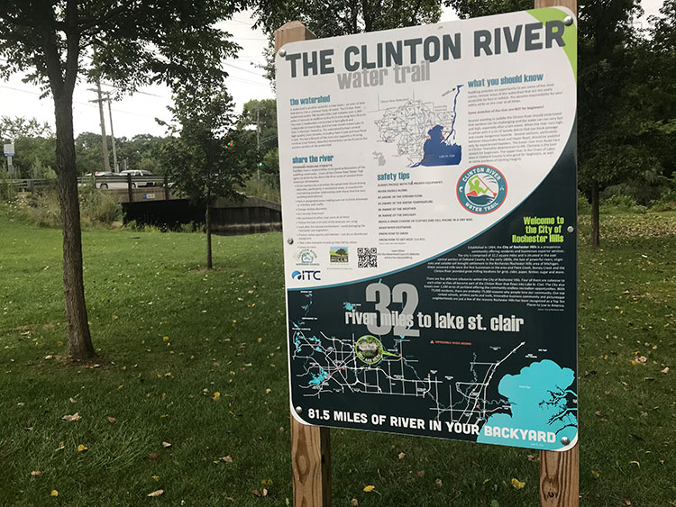 The Clinton River Water Trail spans 32 miles.