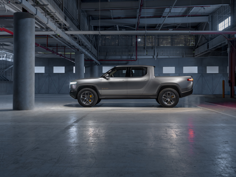 The Rivian R1T pickup is one of two vehicles revealed at the 2018 LA Auto Show.