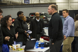 Parents and students connect with high-tech companies to explore future career pathways.
