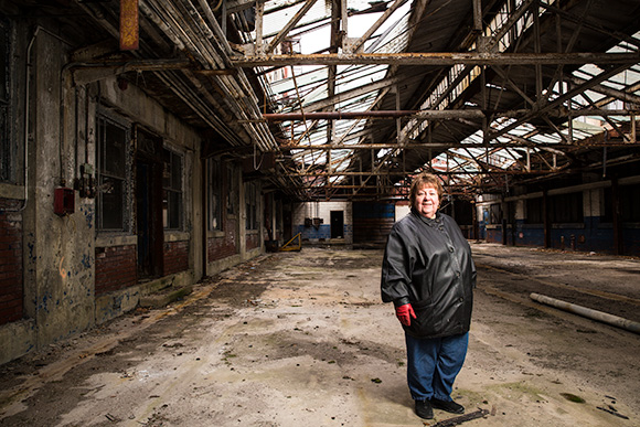 Deborah Schutt of the WA3 at the Highland Ford Site