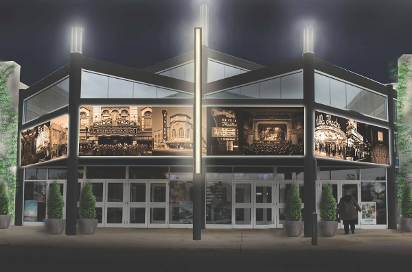 A rendering of the Riviera Cinema