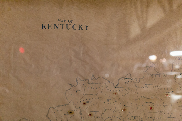 A map of Kentucky