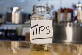 Tips, tip jar