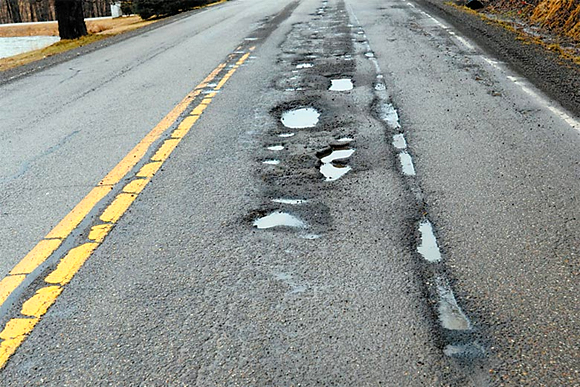 Raise your hand if you've driven on a road like this in Michigan. 