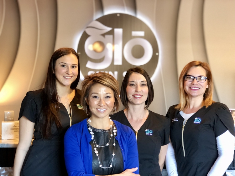 Meko Price and her team at the new Glo Skin Spa