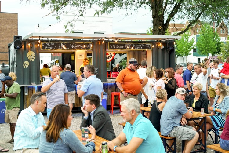 Larkin Beer Garden, a favorite summer gathering place in Downtown Midland