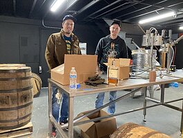 Daniel Shook & Sean Paisley at Virtue Spirits Distillery