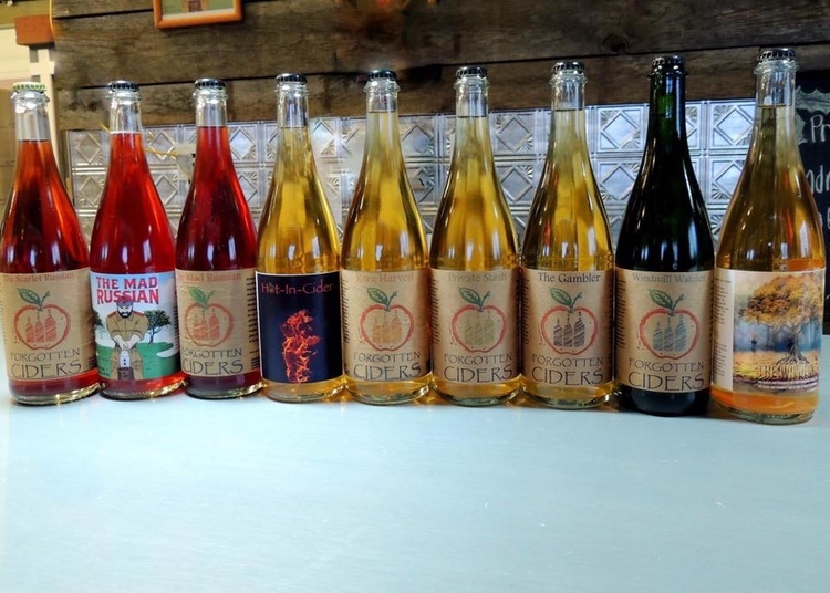 All the different varieties of Eastman's Forgotten Cider 