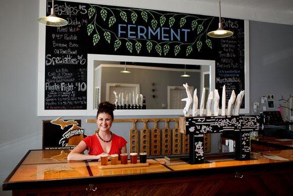 One of Brewery Ferment's owners, Carley Anderson.