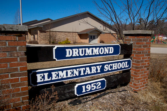 The Drummond Island Elementary School.