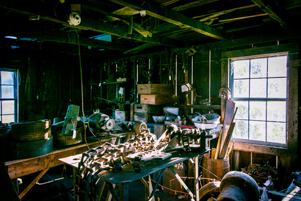 Historic workshop on Campbell-DeYoung Farm. / Andrew Williamson