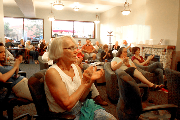 The audience during a recent reading. / Barry Matthews
