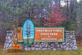 Hartwick Pines State Park in Crawford County welcomed a new roof on its chapel and another on the Hartwick Pines Logging Museum’s bunkhouse.