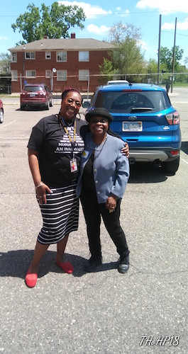 Gwendolyn Hooker, Executive Director for the Northside Recovery & Resource Center, and Mattie Jordan-Woods.