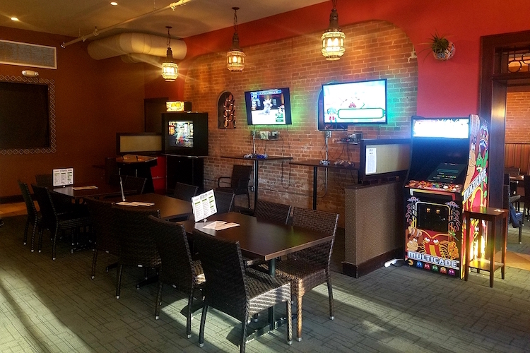 A look at the inside of LFG, a new spot for gaming, dining, and drinking in downtown Kalamazoo.