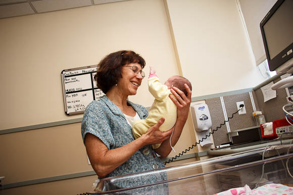 Robin Pierucci, MD with baby