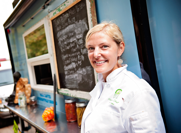 Bridgett Blough, owner and chef for The Organic Gypsy food truck