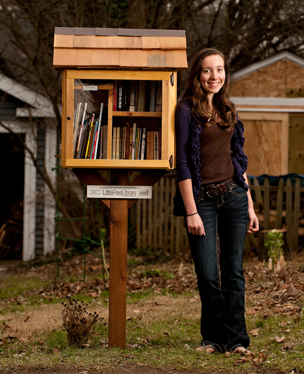 Hannah Lane-Davies is one of the creators of Little Free Library