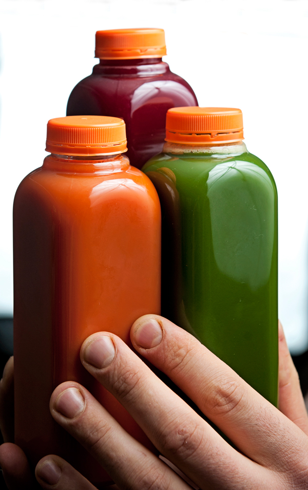 Some of the great cold pressed juices Juicy Leaf creates