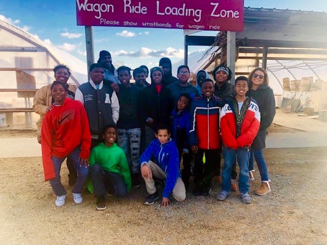 Northside S.T.R.E.E.T. youth and staff visit the apple orchard in October.