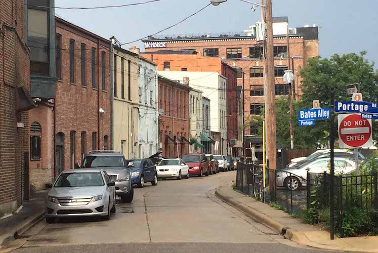 Bates Alley before improvements