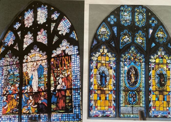 The stained glass windows of the Oak Hill Chapel will be protected on the outside from breakage.