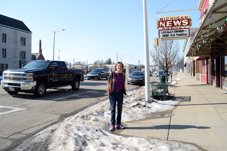Dean Hauck says that Michigan Ave. has hurt her business, Michigan News Agency, for decades.