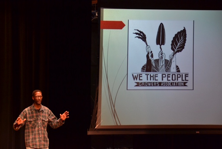 Melvin Parson presented an inspiring keynote address about his story of becoming a farmer, founding We the People Grower Association and launching We the People Opportunity Center in Ypsilanti. 