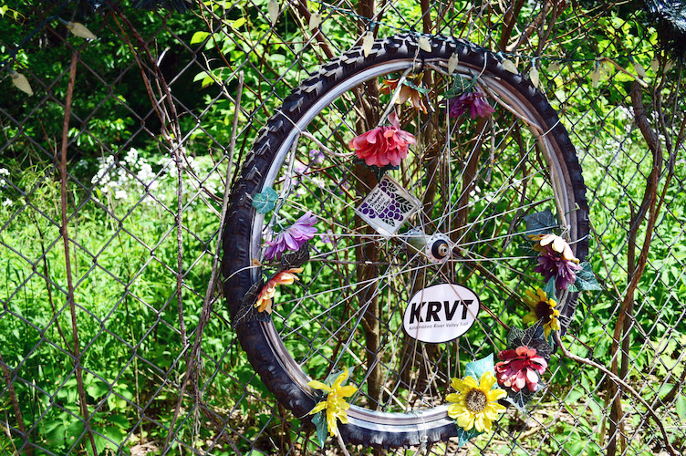 In memory of the five cyclists killed as they rode near Markin Glen Park.