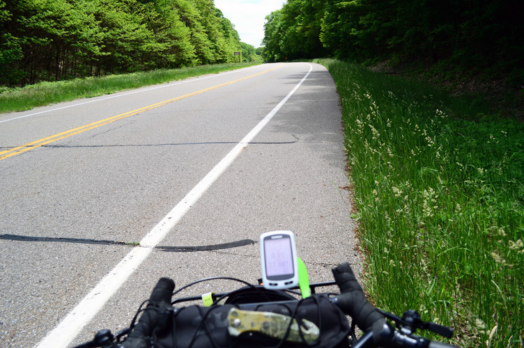 Known as the Blue Star Highway to drivers, it’s the US Bicycle Route 35 for bikers.