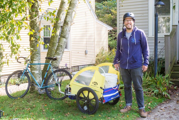 Chris Broadbent, owner of The Bike Farm, wants to create a business that is carbon positive rather than just carbon neutral.