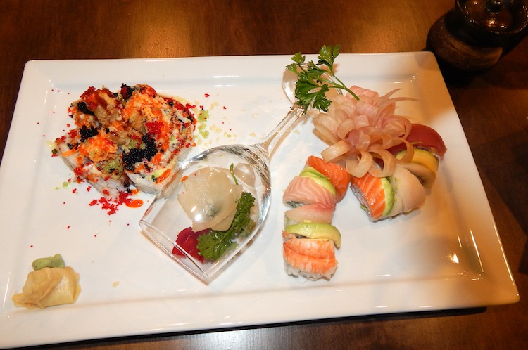 A food presentation at Ichimi Sushi