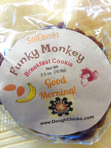 The Funky Monkey, one of the Dough Chicks products