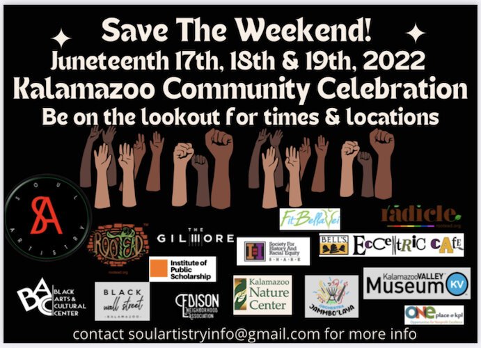 There has been an intentional effort this year to promote the efforts of more than a dozen Kalamazoo organizations that have hosted Juneteenth celebrations in the past.