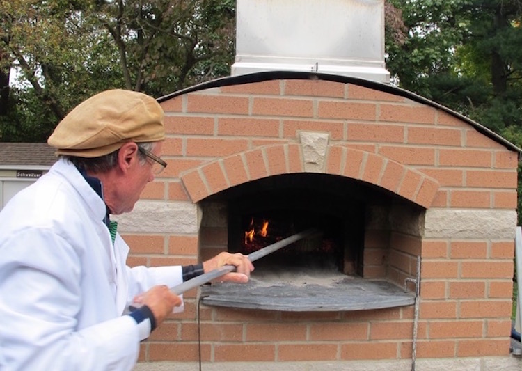 Orignally, the Schweitzers' oven was to be for pizzas.
