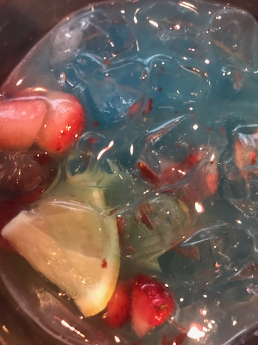 A five-ingredient blue raspberry lemonade that the locals call "kool aid" is a popular beverage at Cookie's.