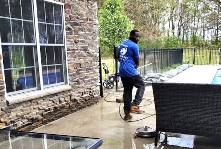 Label Jackson, owner of Pressure Power Washing, says he will use a new $5,000 Kalamazoo Micro-Enterprise Grant to increase the visibility of his business.