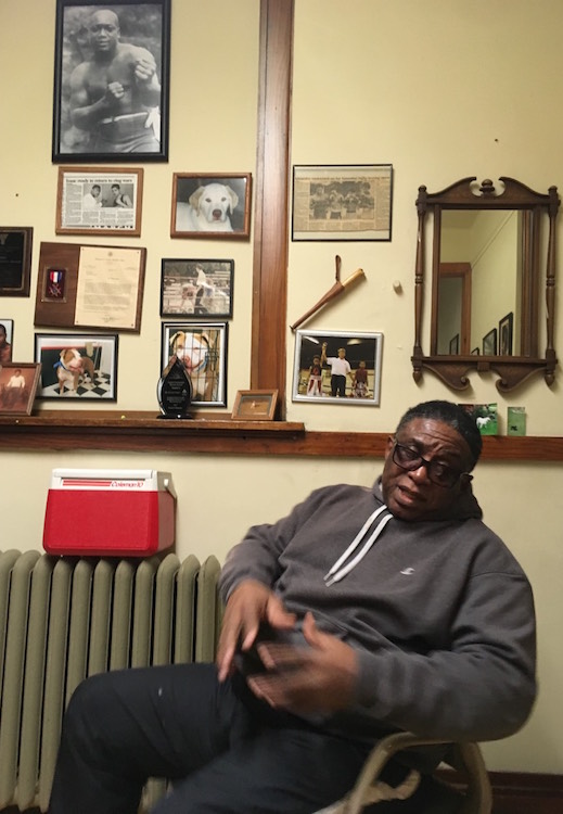 Eastside Boxing Coach Curtis Isaac's office in the old Kalamazoo Central gym features framed clippings, photos and posters, a testament to a long, illustrious career.