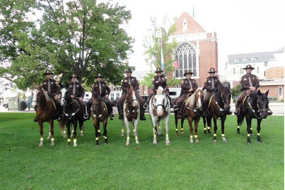 Mounted Police and their horses