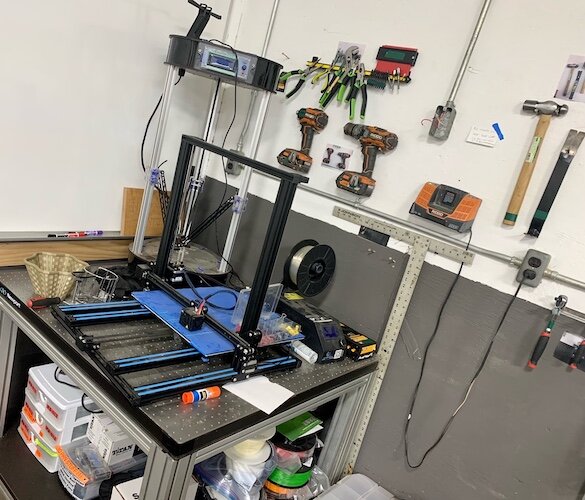 Kzoo Makers attempts to provide creative builders, engineers, artists and crafters with equipment they may not be able to access easily on their own, such as this 3-D printer.