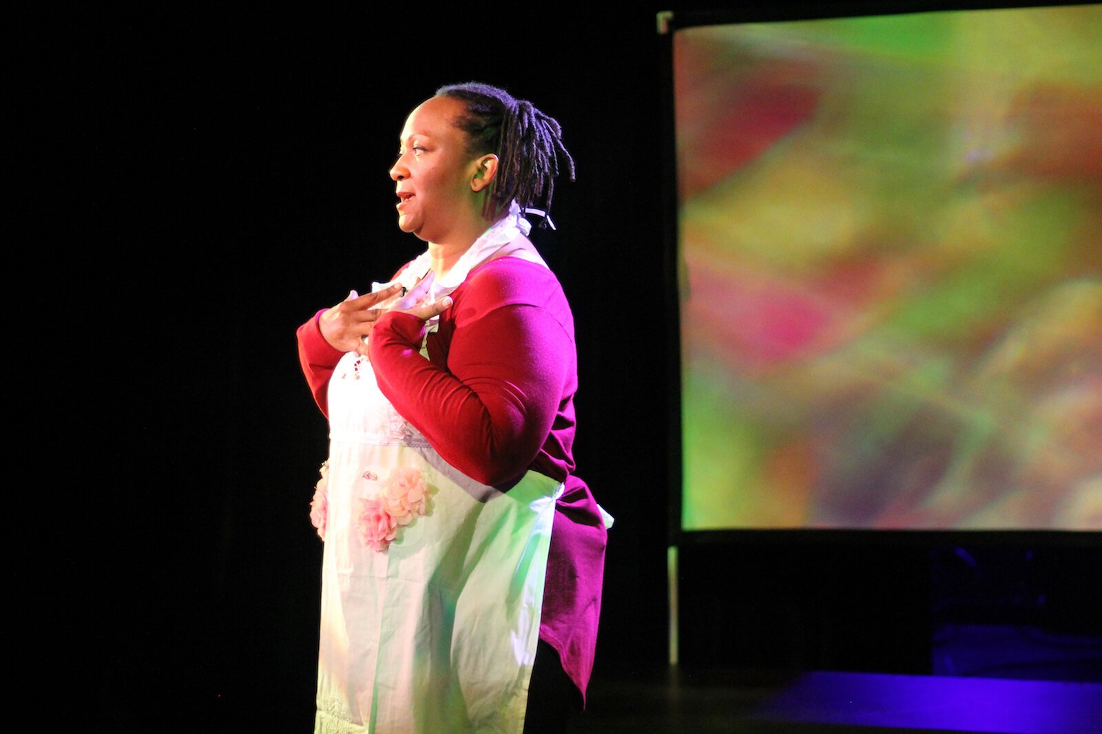 Farmers Alley produced "The Conviction of Lady Lorraine," a one-woman show written and performed by Western Michigan University theatre professor Dwandra Nickole Lampkin, filmed cinematically and shown as a virtual event late October. 