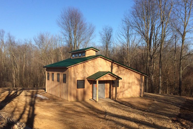 The new sugar shack at the Kalamazoo Nature Center