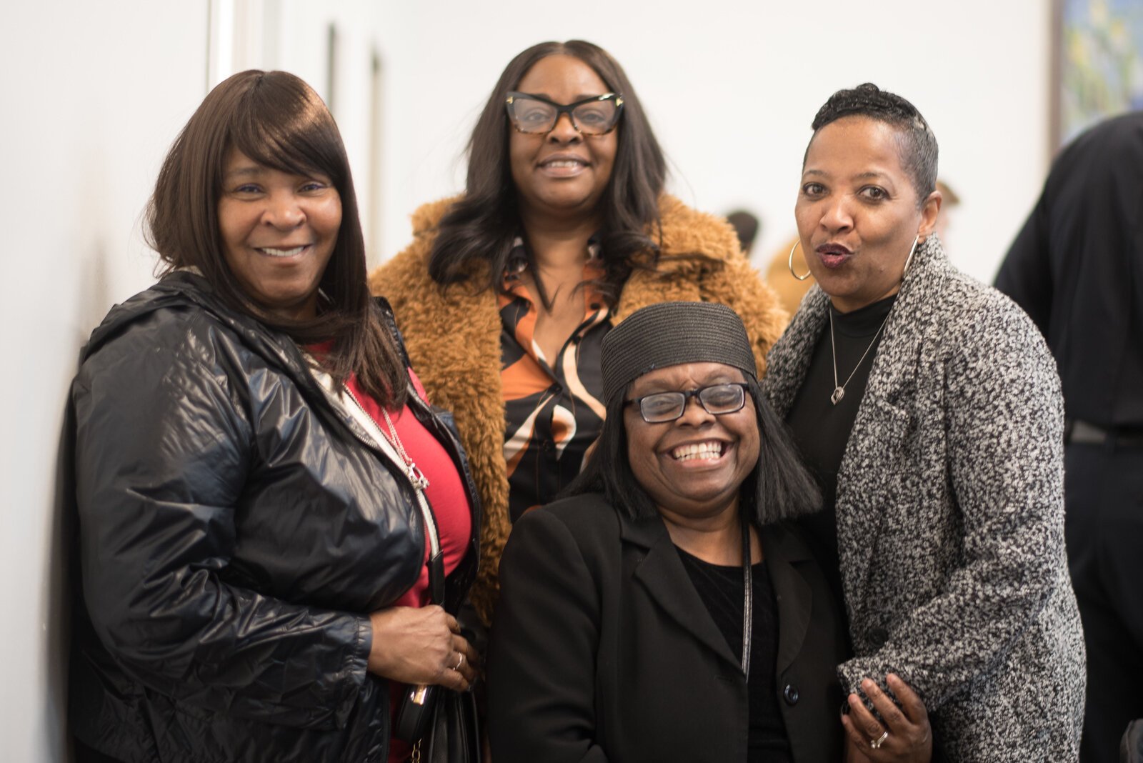 Some 36 years of service by retiring NACD Executive Director Mattie Jordan-Woods, at center, was praised by was praised at NACD’s March 1, 2024 open house.